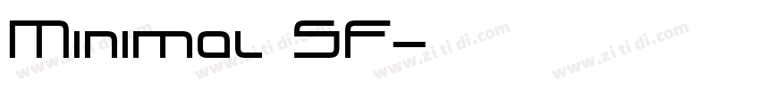 Minimal SF字体转换